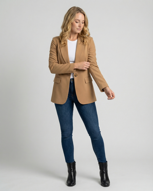Dames Blazer Elegante Zwart - StudioMarella