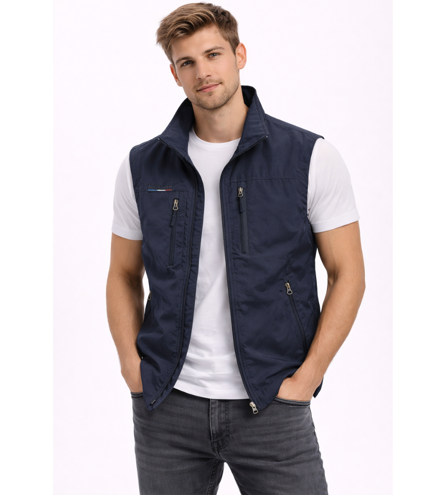 Heren Bodywarmer Ritsvest met Opstaande Kraag