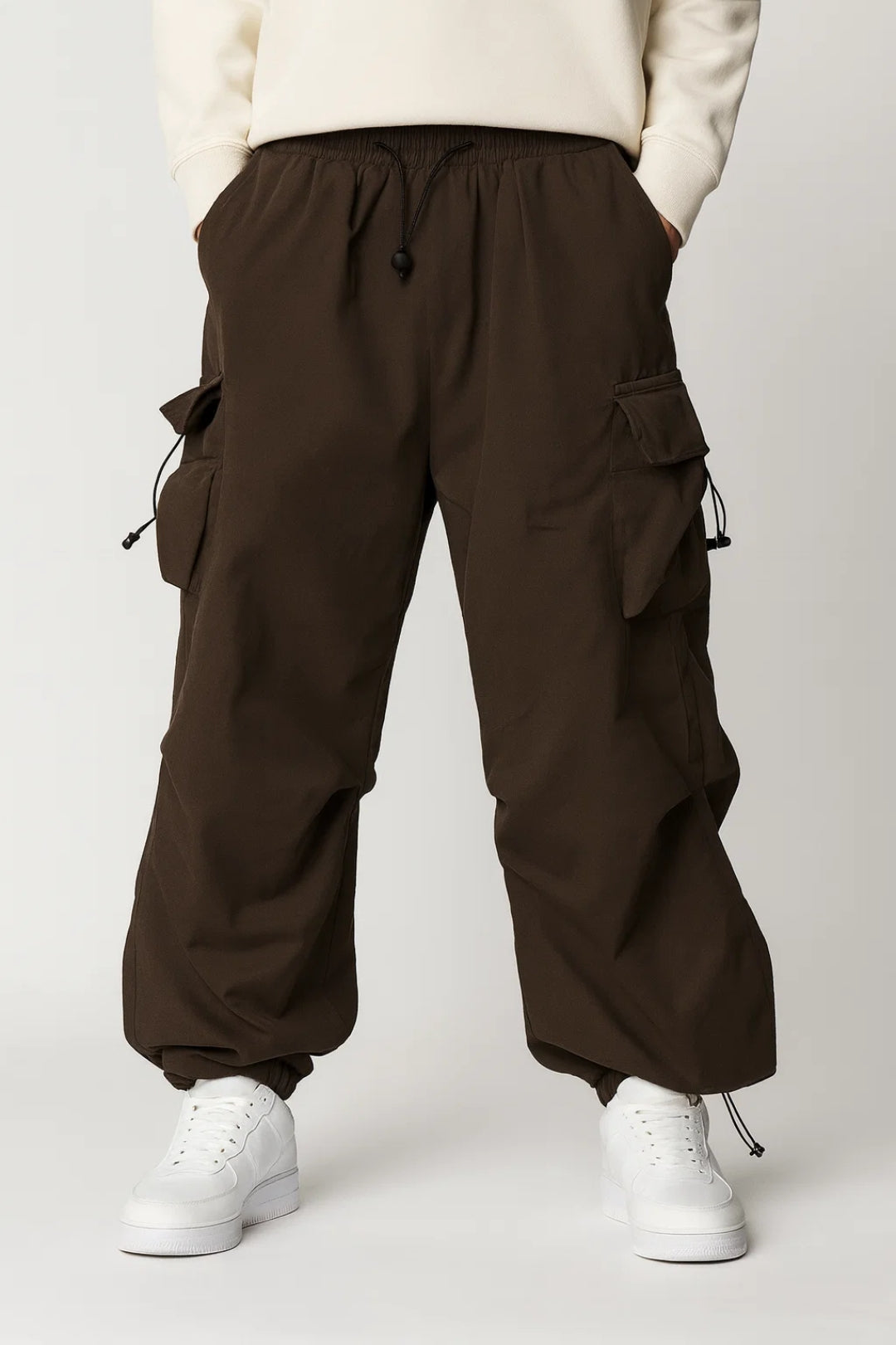 Heren Cargo Broek Warm Met Trekkoord en Veel Zakken - StudioMarella