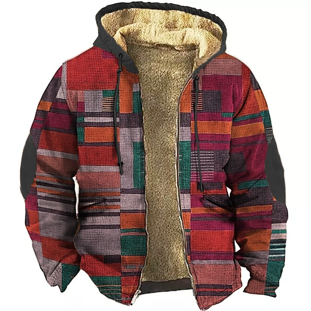 Heren Vest Fleece Lined Warm met Capuchon