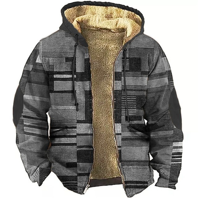 Heren Vest Fleece Lined Warm met Capuchon
