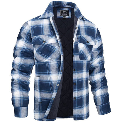 Heren Flanellen Overshirt Ruitpatroon Warm voor Lente