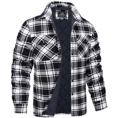 Heren Flanellen Overshirt Ruitpatroon Warm voor Lente