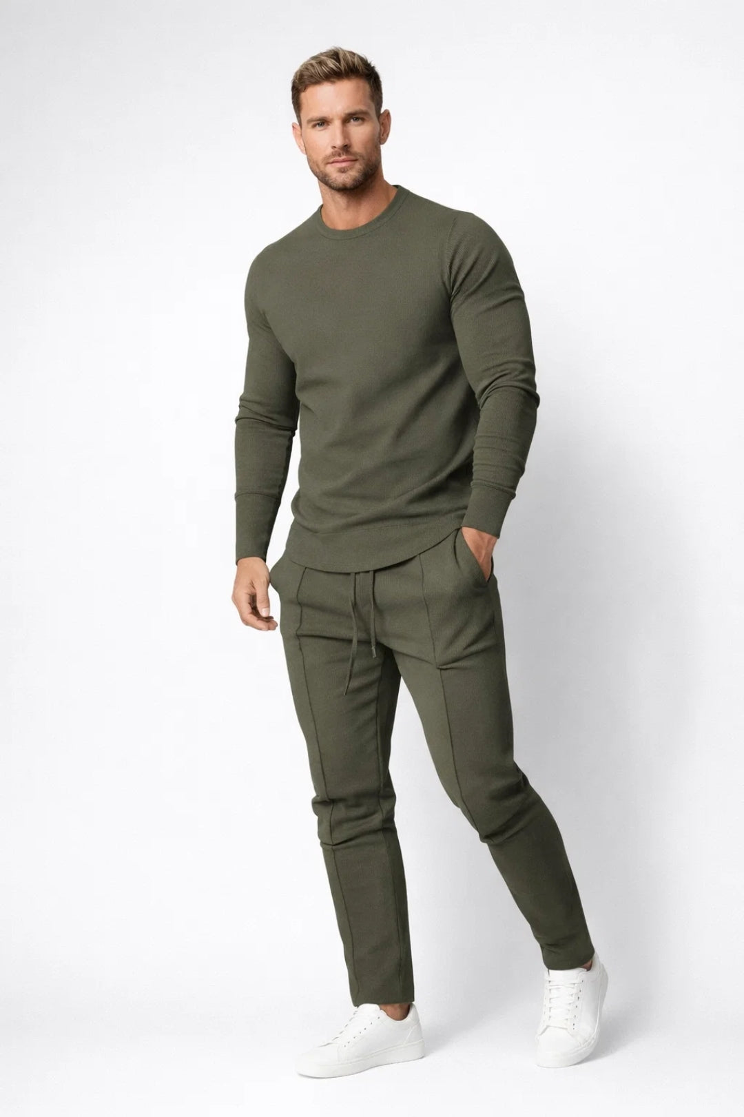 Trainingspak Heren - Sweatshirt met Joggingbroek Sportief Casual