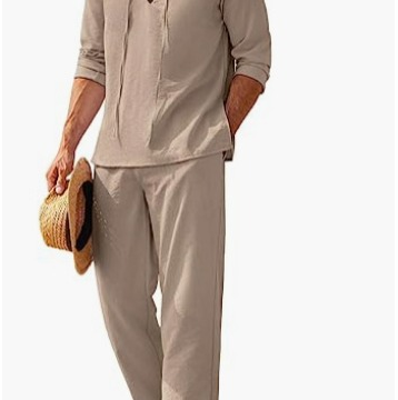 Herenstijl | V-hals Set – Lichtgewicht, Casual &amp; Comfortabel 2