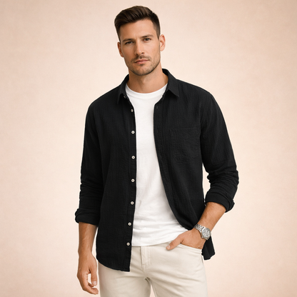 Herenshirt met Lange Mouwen voor Iedere Gelegenheid