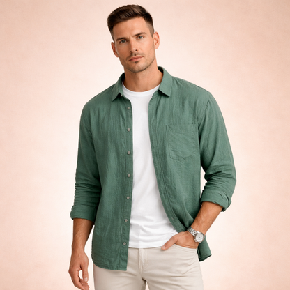 Herenshirt met Lange Mouwen voor Iedere Gelegenheid