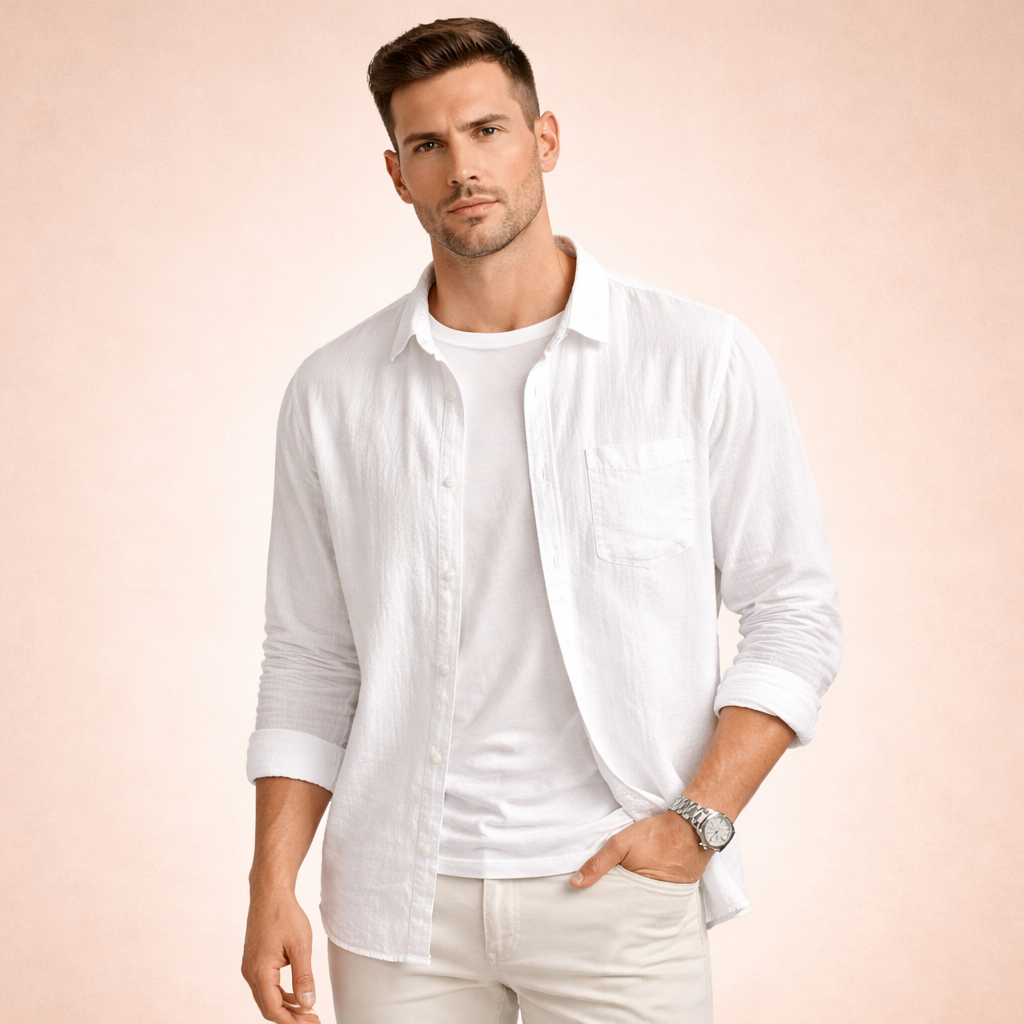 Herenshirt met Lange Mouwen voor Iedere Gelegenheid