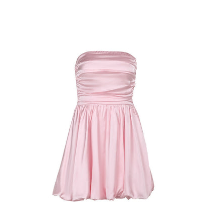 Hilda | Dames Off-Shoulder Jurk - Elegante Roze Zomerjurk 4