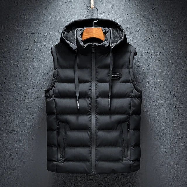 Heren Vest Mouwloos met Capuchon Sportief Design - StudioMarella