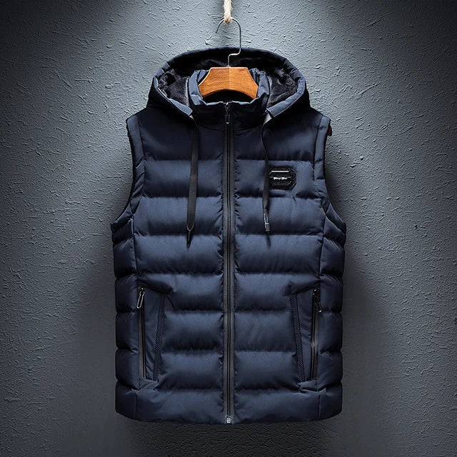 Heren Vest Mouwloos met Capuchon Waterdicht