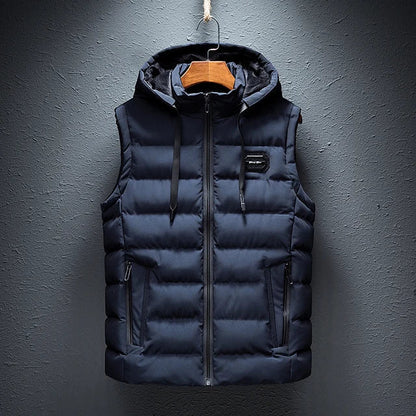 Heren Vest Mouwloos met Capuchon Waterdicht