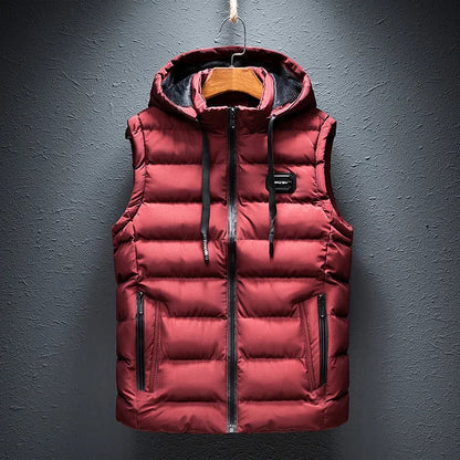 Heren Vest Mouwloos met Capuchon Waterdicht