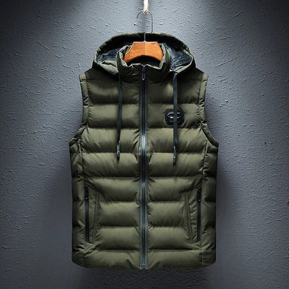 Heren Vest Mouwloos met Capuchon Waterdicht