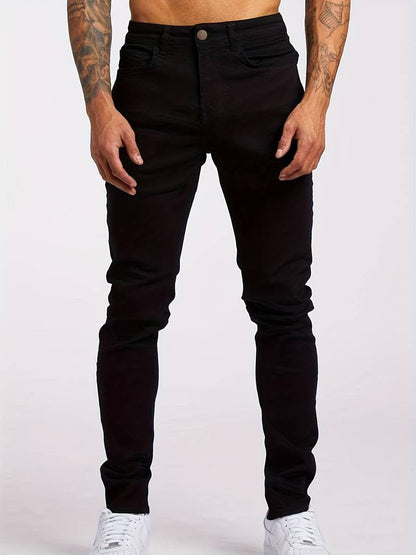 Heren Spijkerbroek Slank Fit Jeans voor Dagelijks Gebruik