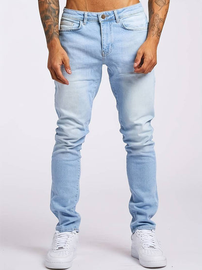 Heren Spijkerbroek Slank Fit Jeans voor Dagelijks Gebruik