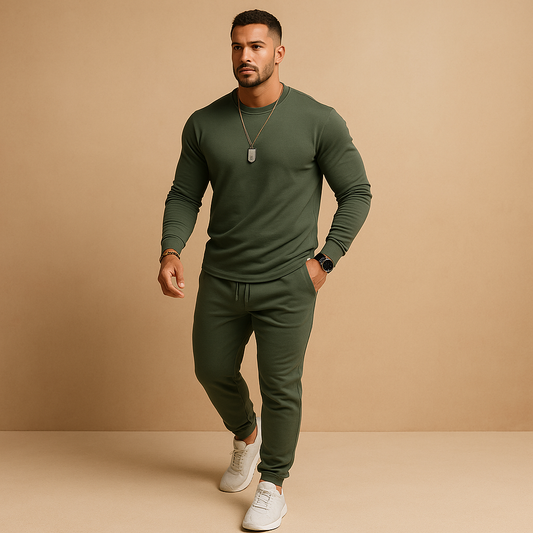 Heren Trainingspak Slim Fit - Moderne Sweater en Joggingbroek - StudioMarella
