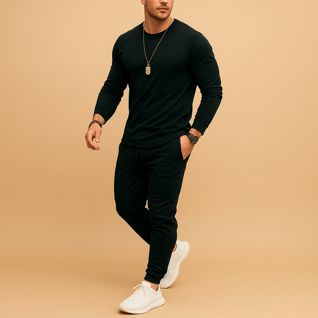 Heren Trainingspak Slim Fit - Moderne Sweater en Joggingbroek