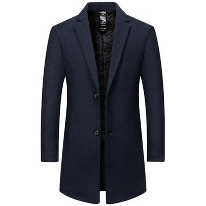 Heren Trenchcoat Lange Model Hoogwaardige Stof Tijdloos Design - StudioMarella