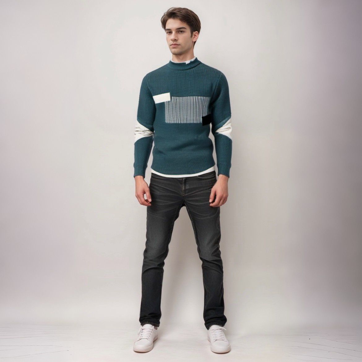 Noah Herentrui Gebreid Modern Stijl