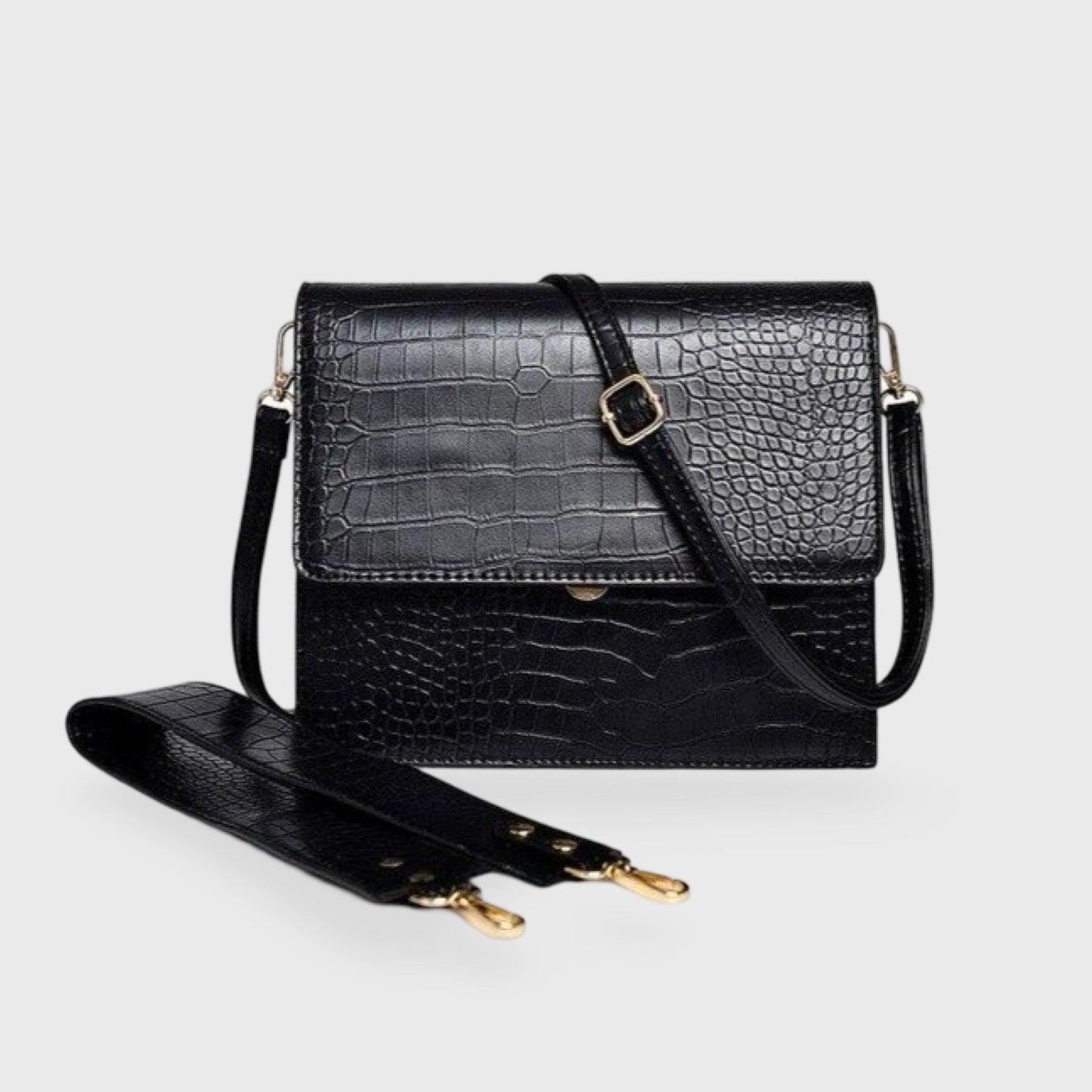 Schoudertas Crossbody Diek Maxi Croc Leer - StudioMarella