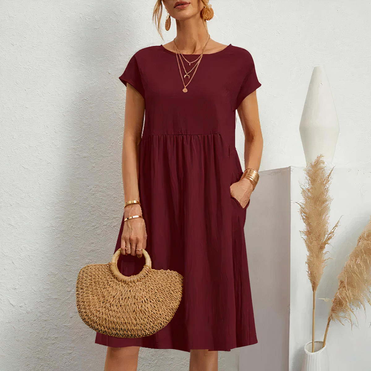 Vrouwelijke Feestjurk Elegant en Chic
