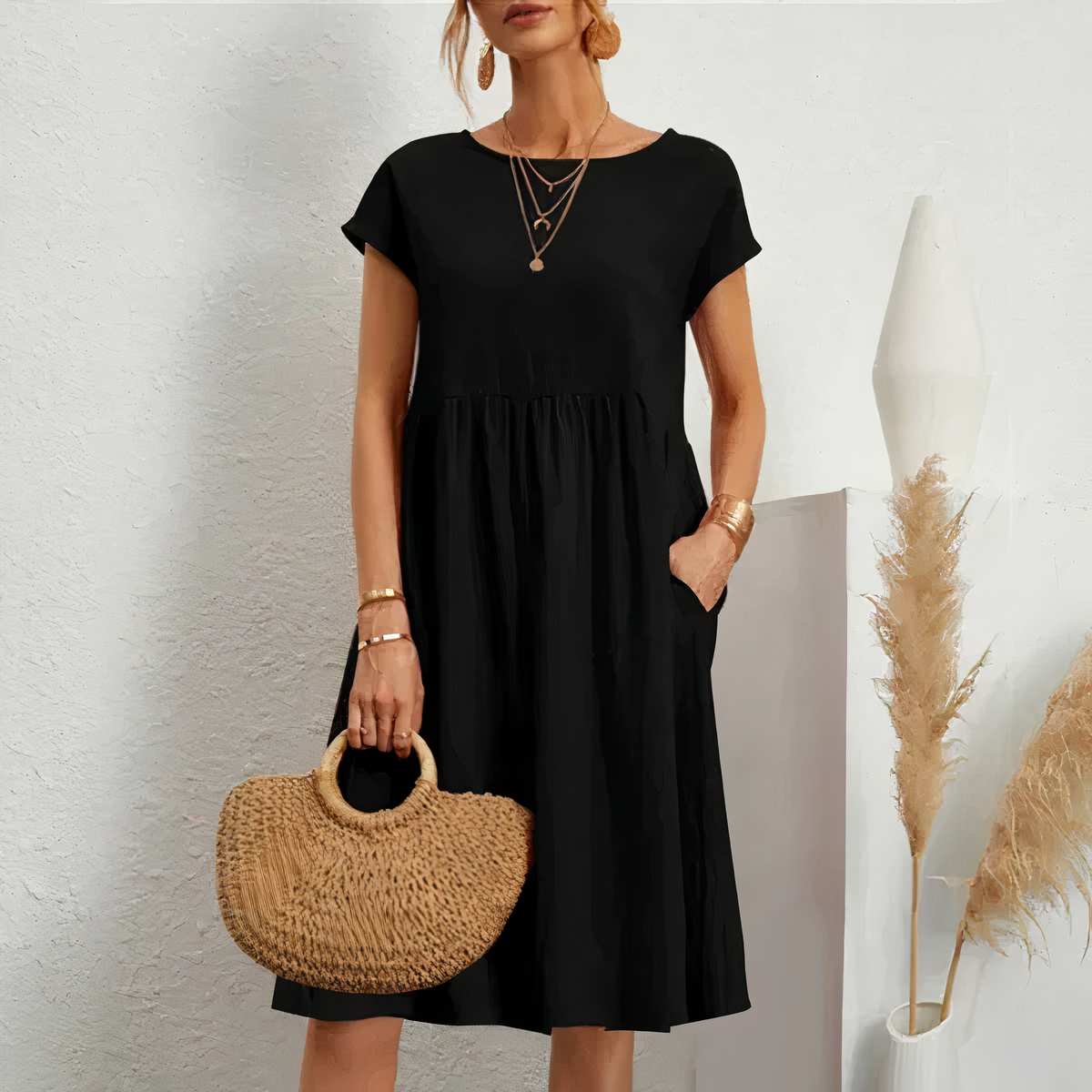 Vrouwelijke Feestjurk Elegant en Chic