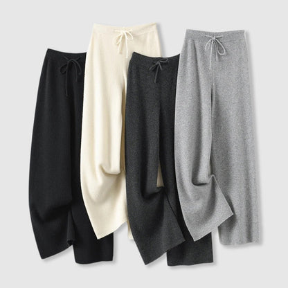 Dames Kasjmier Broek Wijd Model Zacht Comfortabel