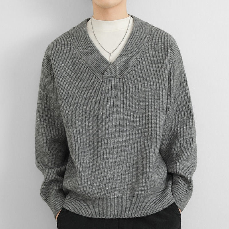 Heren Trui V-hals Regular Fit Klassiek Design