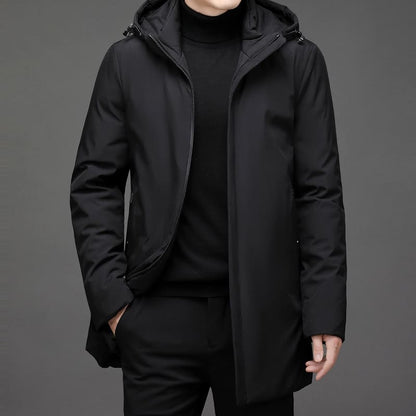 Heren Parka Warm Met Meerdere Zakken Modern Design
