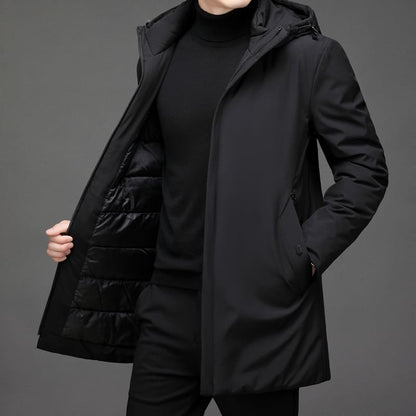 Heren Parka Warm Met Meerdere Zakken Modern Design