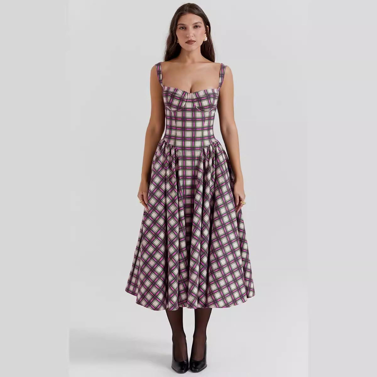 Maxi Jurk met Schilderijen Print