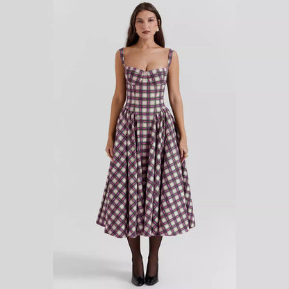 Maxi Jurk met Schilderijen Print