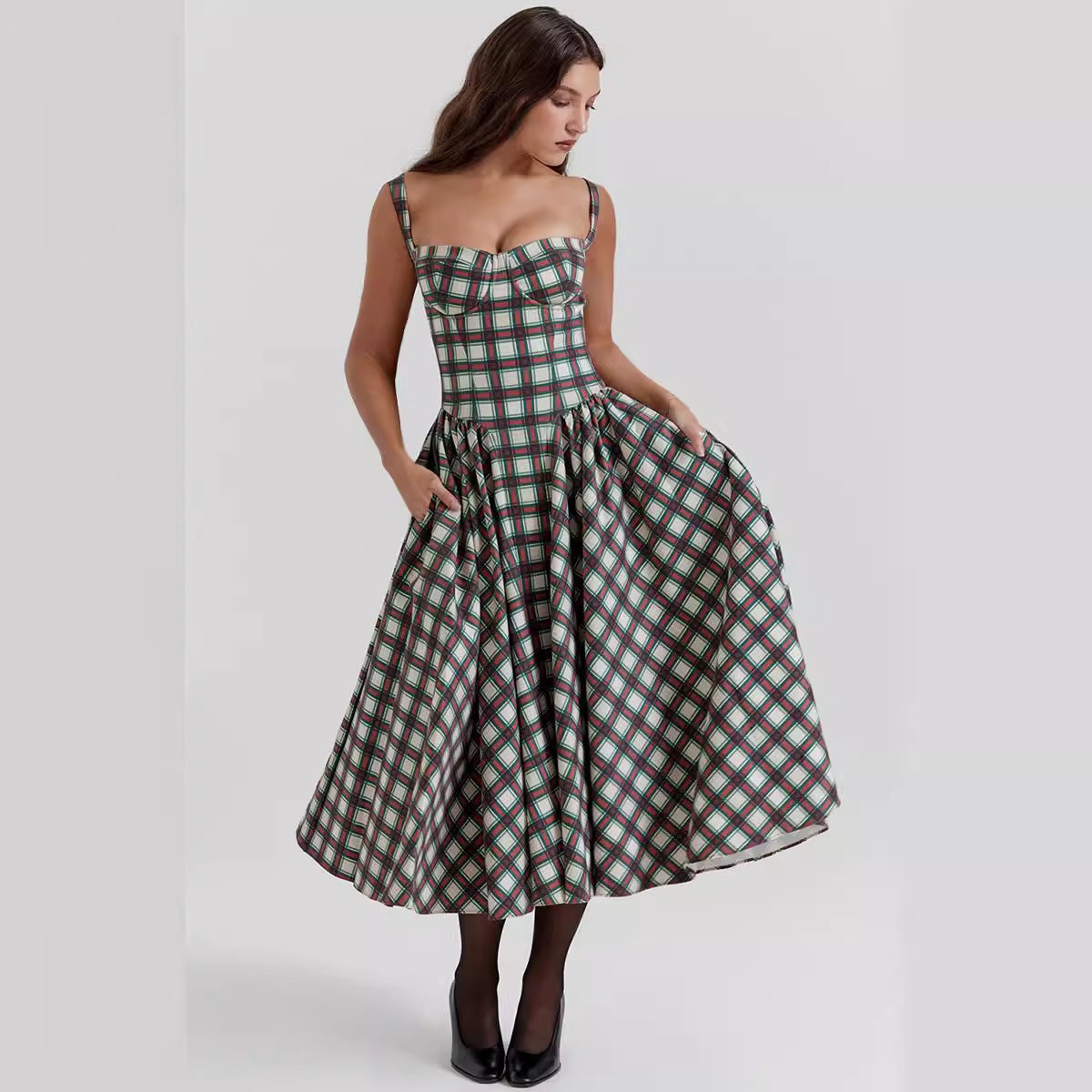 Maxi Jurk met Schilderijen Print