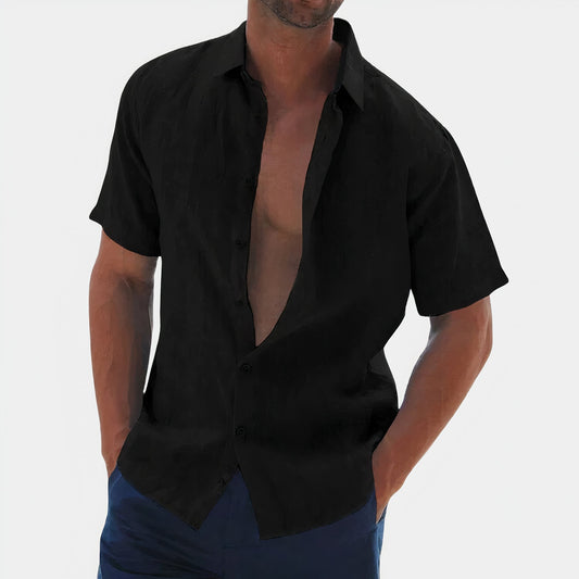 Herenoverhemd Casual Klassiek Wit Blauw - StudioMarella