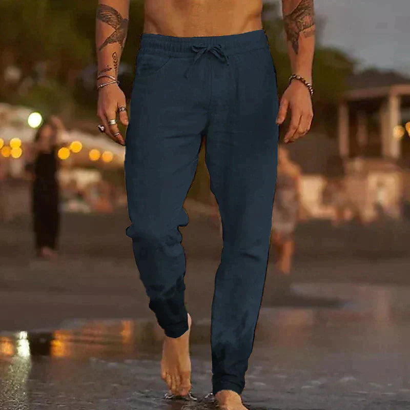 Heren Broek Casual Jaxx Zwart Stijlvol