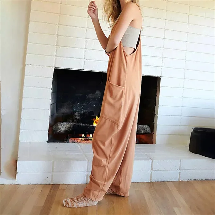 Vrouwelijke Jumpsuit Baggy Comfortabel Relaxed Fit