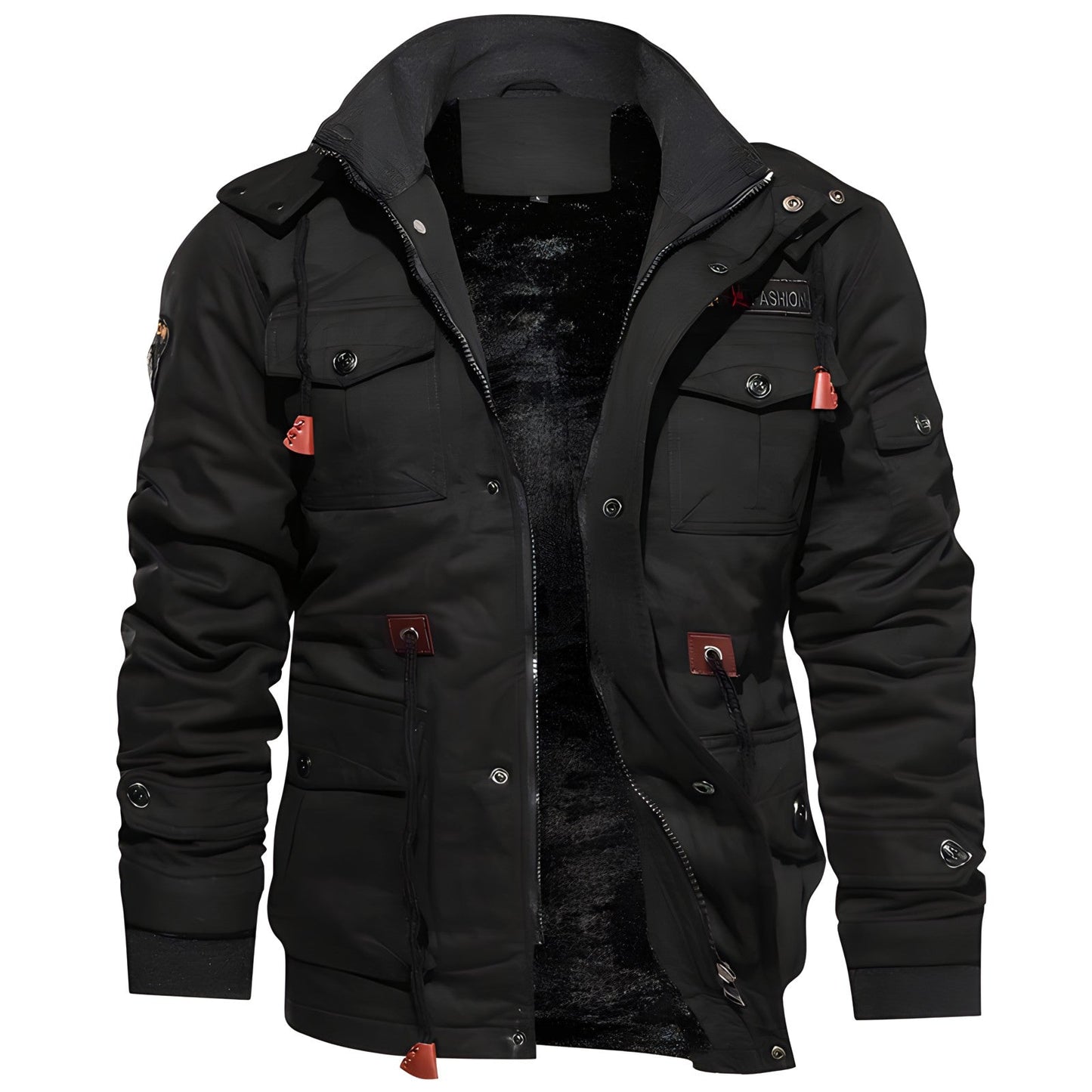 Jaxon | Giacca Invernale Uomo Calda con Cappuccio e Tasche Multiple 10