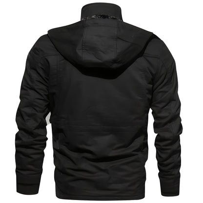 Jaxon | Giacca Invernale Uomo Calda con Cappuccio e Tasche Multiple 6