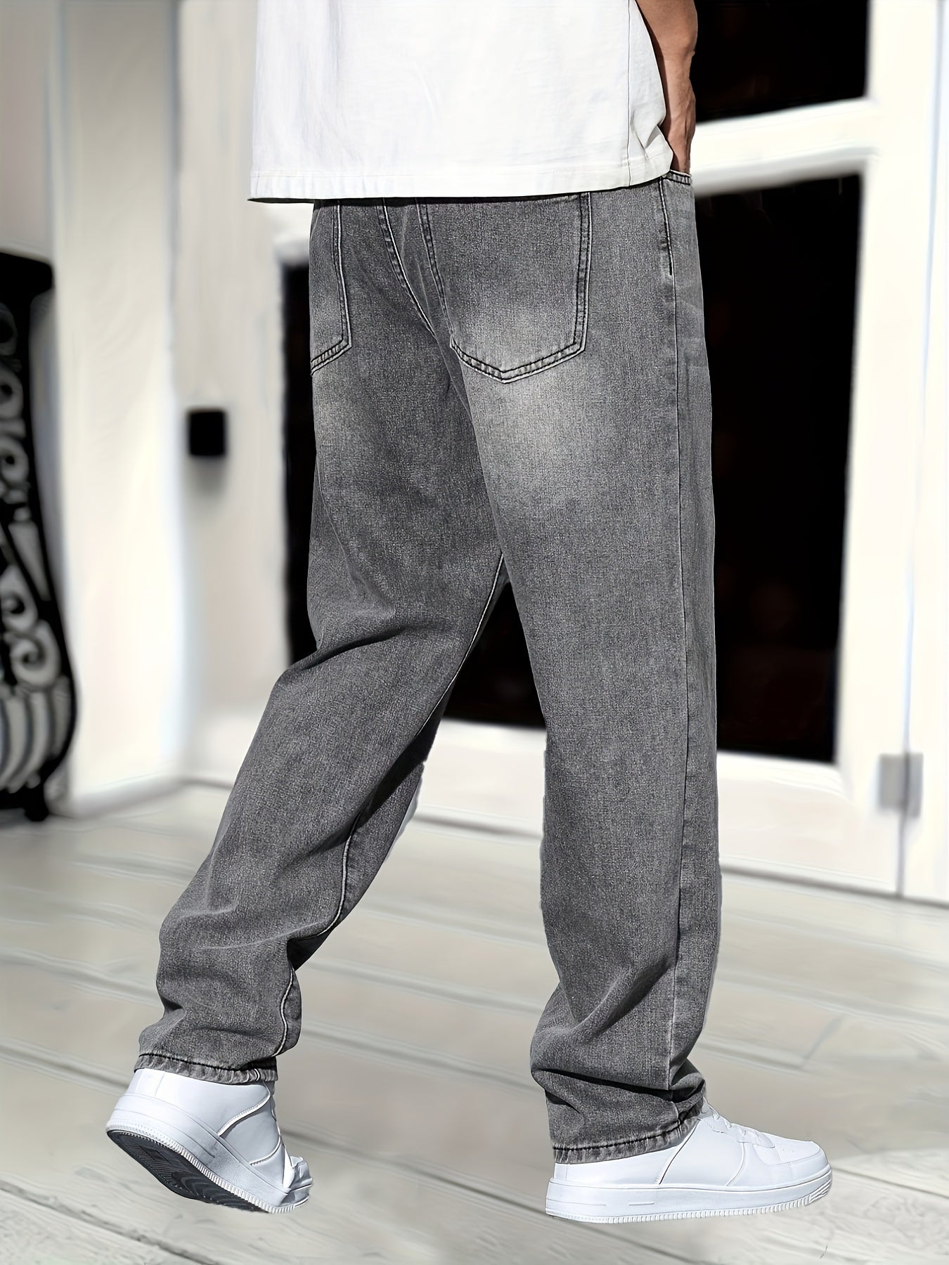 Heren Straight Leg Jeans Premium Kwaliteit Denim