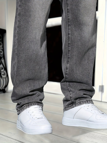 Heren Straight Leg Jeans Premium Kwaliteit Denim