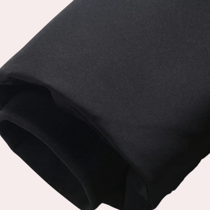 Elegante Leren Jacket met Kap