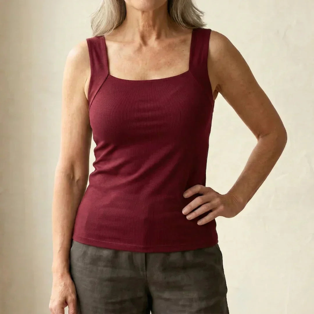 Jennifer | Zachte en comfortabele tanktop met ingebouwde bh 10