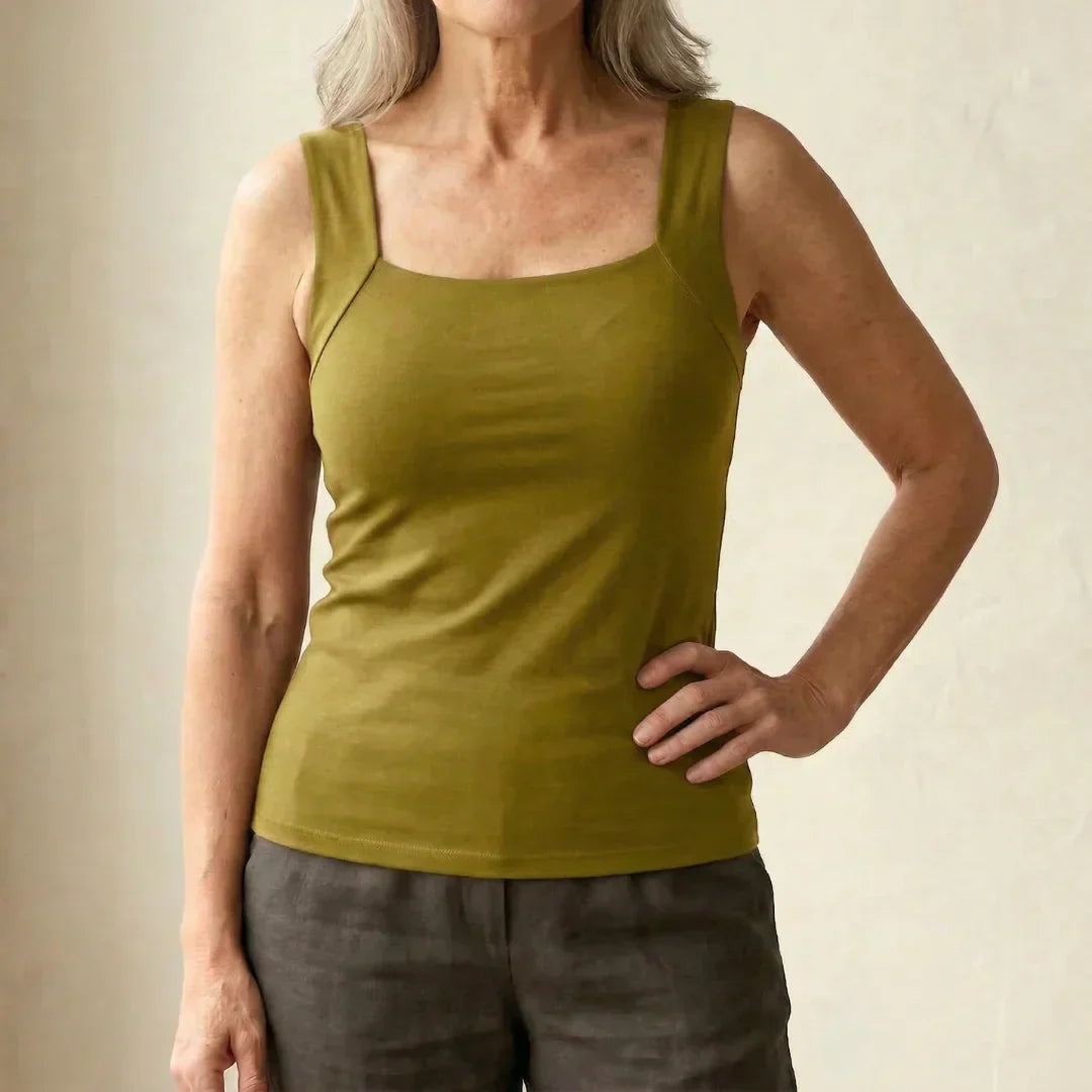 Jennifer | Zachte en comfortabele tanktop met ingebouwde bh 12