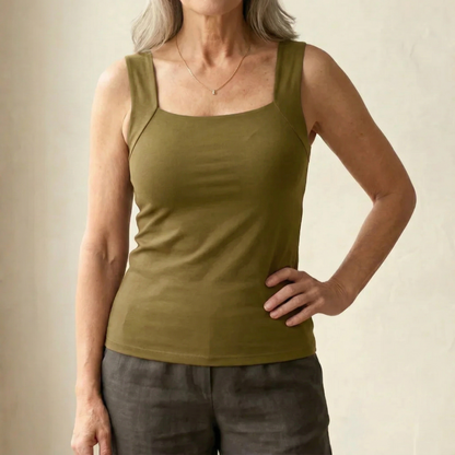 Jennifer | Zachte en comfortabele tanktop met ingebouwde bh 13