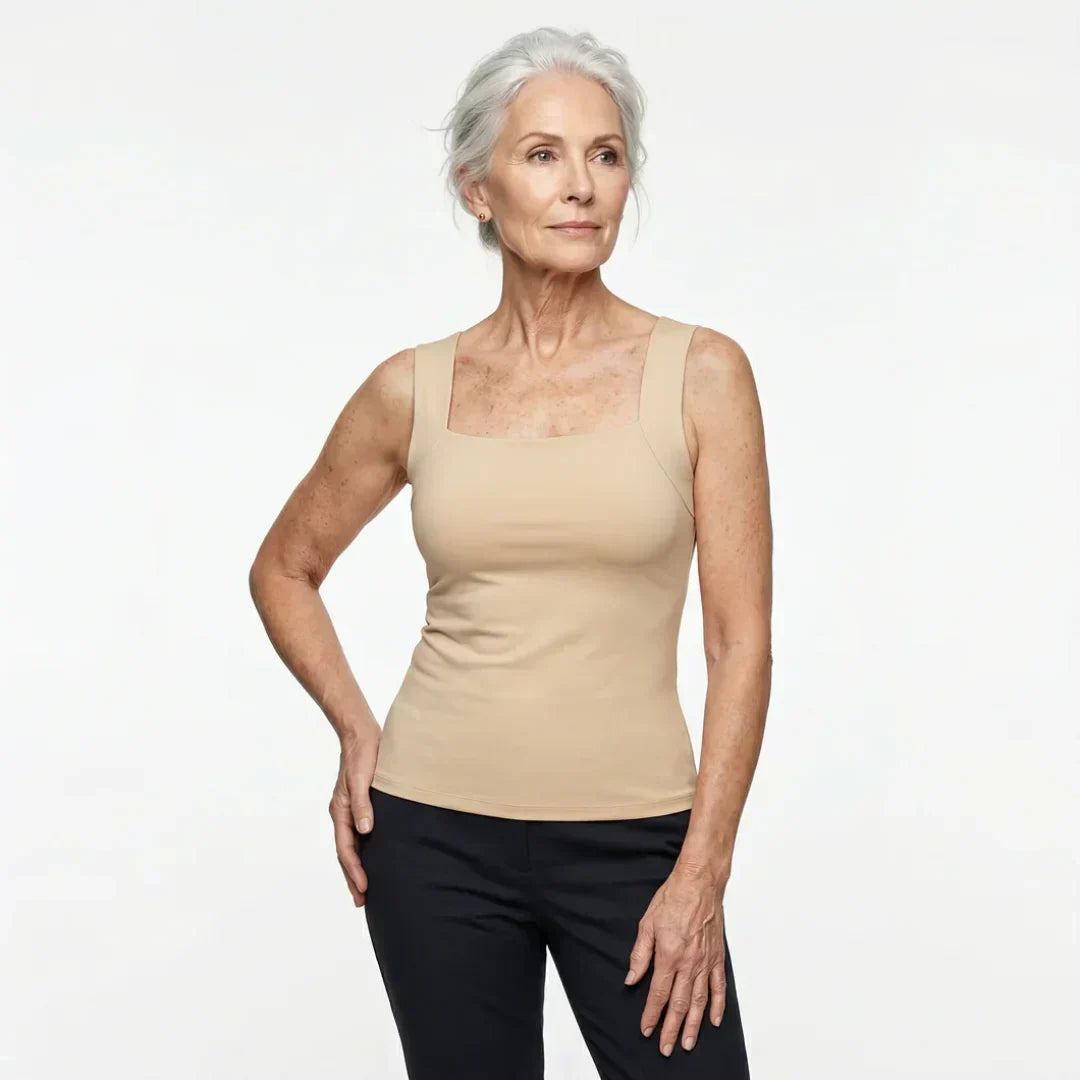 Jennifer | Zachte en comfortabele tanktop met ingebouwde bh 7