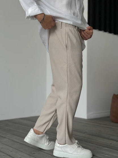 Corduroy Broek Mannen Casual Stijlvolle Fit