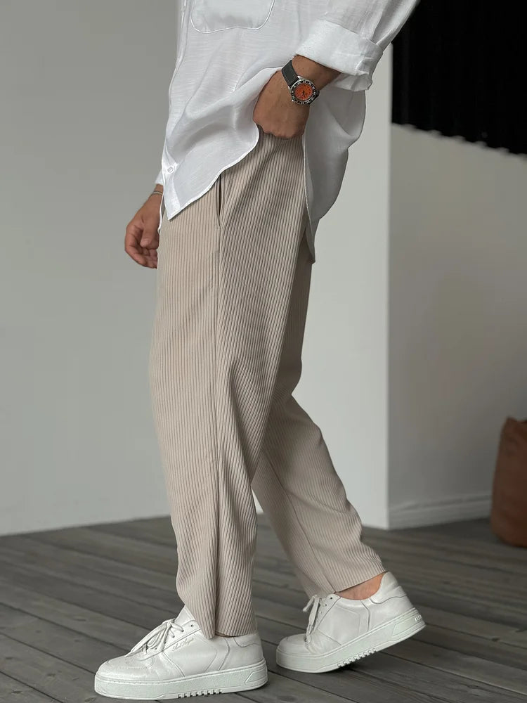 Corduroy Broek Mannen Casual Stijlvolle Fit