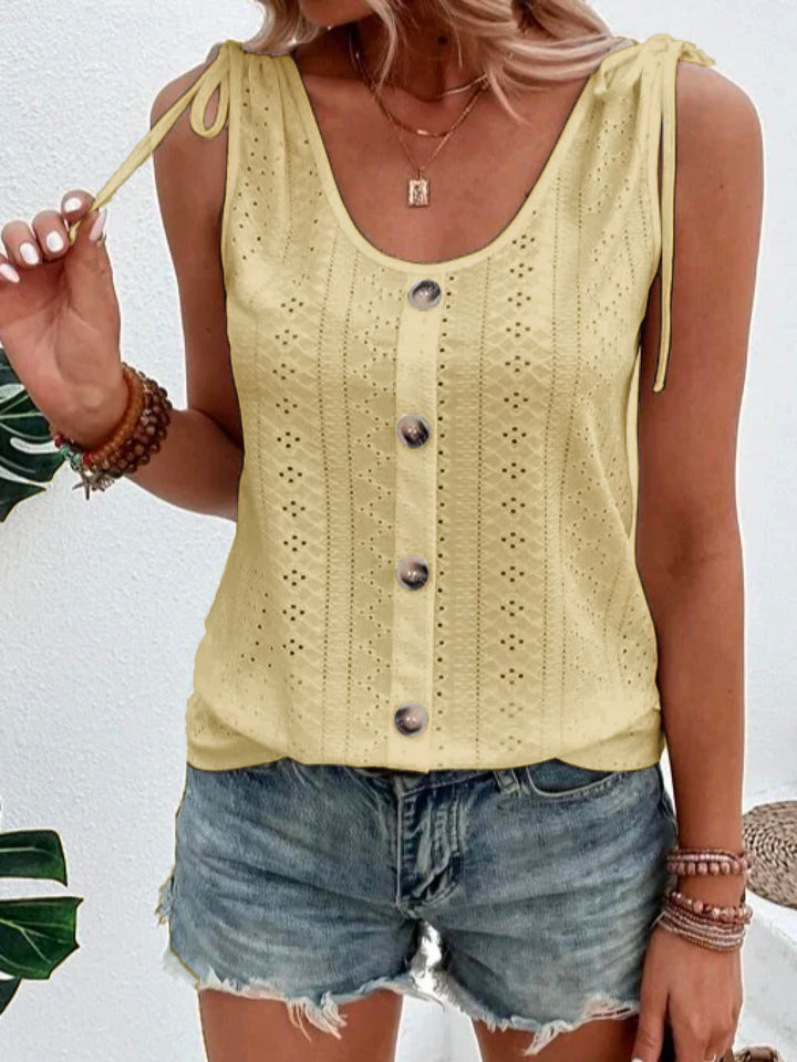Klassieke Zomertanktop Vrouw Casual Mode