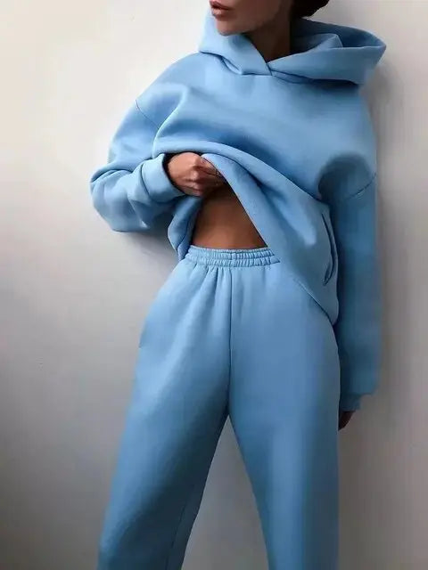 Dames Sportset Hoodie en Joggingbroek Comfortabel Zacht